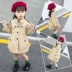 Áo khoác bé gái 2019 mùa thu mới quần áo trẻ em siêu nước ngoài trẻ em áo gió bé gái Bao Chao áo sơ mi nữ - Áo khoác