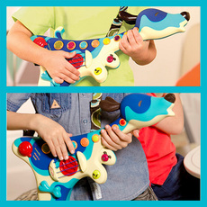 Детская гитара 比乐b.toys猎犬吉他 长背带狗吉他小猎狗吉他乐器可弹奏音乐玩具