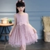 Cô gái ăn mặc mùa hè ăn mặc 2018 mới lớn trẻ em Hàn Quốc phiên bản của mùa hè bé gái bánh váy bé công chúa váy váy len bé gái Váy