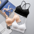 Mùa hè đen đẹp trở lại ống hàng đầu bọc ngực cotton nữ chống nhẹ ngực nhỏ tụ tập đồ lót với áo ngực dày áo ngực - Ống màu bra Ống