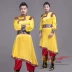 New Mông Cổ quần áo nam thiểu số trang phục đũa khiêu vũ chậu và làng múa trang phục Mông Cổ Mông Cổ robe