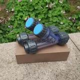 [Толстая стена] синий прозрачный трубопровод тип пластиковый y -тип фильтра UPVC Filent Filter Flane