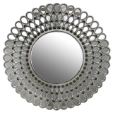 Антикварное деревянное зеркало, современный и минималистичный дизайнерский декор для ванной комнаты