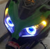 Kawasaki Ít Ninja 250 300 Xe Máy Lens Xenon Đèn Pha Angel Angel Mắt Ma Quỷ Xenon Ánh Sáng Fisheye đèn xe vision Đèn HID xe máy
