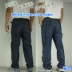 Người đàn ông béo lớn chất béo mùa hè vật liệu mỏng thêm lớn XL denim quần thoáng khí mát jeans làm việc quần thời trang nam Cao bồi
