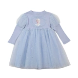 Трикотажный наряд маленькой принцессы для девочек, платье, демисезонная юбка, «Холодное сердце», подарок на день рождения