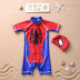 Trẻ em Áo Tắm Trai Chia Dài Tay Áo Quần Spider-Man Áo Tắm Cậu Bé Sinh Viên Lớn Nhanh Chóng làm khô Kem Chống Nắng Ấm đồ bơi cho trẻ sơ sinh Bộ đồ bơi của Kid