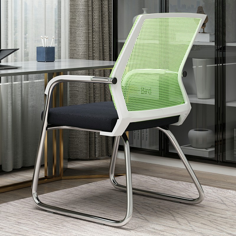 Bold reinforced white frame fluorescent green mesh