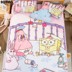 SpongeBob có thể giặt thảm ba bộ ghế lụa băng mùa hè 1,8m1,5m giường đôi trẻ em hoạt hình ghế mềm - Thảm mùa hè nệm nước cho trẻ sơ sinh Thảm mùa hè