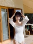 Tay áo nhanh khô một mảnh áo tắm nữ thanh niên Hàn Quốc được nghỉ mát bên bờ biển nhỏ thơm nhỏ tươi mát - Bộ đồ bơi One Piece bán áo bơi liền thân