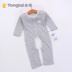 Tong Tai cotton dài tay khép kín jumpsuit mùa hè sơ sinh romper quần áo trẻ em quần áo bó sát đồ ngủ quần áo điều hòa không khí - Áo liền quần quần áo thể thao trẻ em Áo liền quần