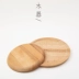 Mi Li phong cách Nhật Bản món ăn bằng gỗ đĩa gỗ bạch đàn đĩa không sơn đĩa đĩa tấm pizza kết cấu dày và dày tấm khay gỗ tròn Tấm
