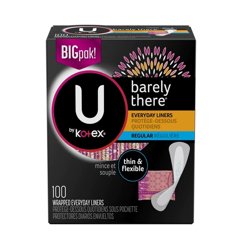 Spot American High -Clean Silk Cushion Ultra -Thin Hidden 100 Таблетки стандартной длинной хлопковой мягкой независимой установки Kotex не -Trace Pads