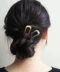 Nhật Bản ins kim loại món ăn tóc búi tóc tối giản khí chất đơn giản hình chữ u tóc búi tóc bóng đầu kẹp tóc ghim - Phụ kiện tóc