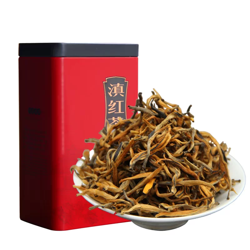 Чистый чай Dian Hong чай красный (черный) из провинции Юньнань, ароматный весенний чай, крепкий чай, медовый аромат