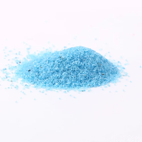 Синий кварцевый песок, кварцевое украшение