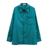 Цветная рубашка, в корейском стиле, свободный крой