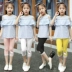 Trẻ em cắt quần nữ mùa hè cô gái cắt quần mùa hè phần mỏng 2018 mới mùa xuân cậu bé lớn Hàn Quốc phiên bản của cô gái bảy quần