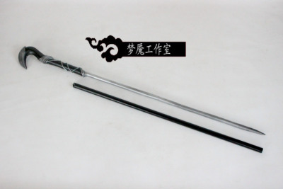 taobao agent 【Nightmare studio】Tomorrow's Ark Guard Silver COS COS Prop Words Sword can be stored into the cane