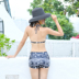 Bộ đồ bơi ba mảnh bikini nữ 2019 Hàn Quốc mới ngực nhỏ thu thập suối nước nóng gợi cảm nhỏ nhắn ba điểm - Bikinis áo tắm một mảnh Bikinis