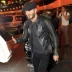 Beckham với cùng một xe máy người đàn ông da và Châu Âu đoạn ngắn cổ áo jacket Harley triều nam Slim PU leather jacket áo khoác phao nam Quần áo lông thú