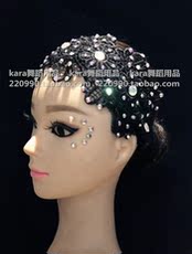 Аксессуары танцевальные 包邮拉丁舞摩登成人儿童蕾丝镶钻发带发箍 镂空舞蹈演出发箍发饰