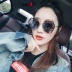 Kính mát thời trang mới 2018 kính râm nữ phiên bản Hàn Quốc của kính râm retro gió retro kính đỏ mặt tròn chống tia UV Kính râm
