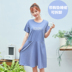 Mùa hè bông phương thức vành đai ngực pad nightdress đồ ngủ ngắn tay áo miễn phí áo ngực mỏng phần lỏng kích thước lớn nhà váy nữ Đêm đầm