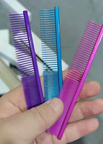 Криштинин Caijie Cat Cat и Dog Color Titanium Coating Anti -Steel Steel Comb Comb Kerdie Kelis