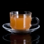 Cốc thủy tinh trong suốt cốc và đĩa 200 ML cốc cà phê đặt đồ dùng một tách đơn giản cổ điển dày bình đựng cà phê mang đi