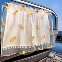 Двойная занавеска с сеткой ананасовой вышивки (четыре пары)