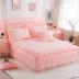 Mới trượt vỏ dày cộng với khăn trải giường cotton bông giường có thể được trang bị bảo vệ giường tay Wujiantao giường váy ba mươi bốn - Váy Petti Váy Petti