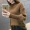 2019 phụ nữ mới Phiên bản Hàn Quốc của áo len dày cổ cao rộng lỏng lẻo - Áo len