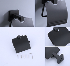 лампа bathroom accessories set black finish