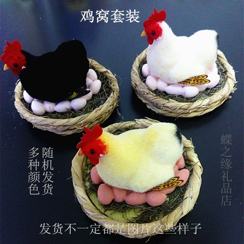 Реалистичная игрушка, декор, петух, микро пейзаж