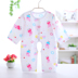 Mùa hè em bé cotton lụa jumpsuit áo choàng cotton nhân tạo cotton romper em bé áo dài tay - Áo liền quần quần áo trẻ con Áo liền quần