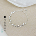 Sterling bạc vòng đeo tay nữ Hàn Quốc phiên bản của Sen 925 bạc trang sức đơn giản sinh viên cá tính tươi ánh trăng rừng bạn gái vòng đeo tay Vòng đeo tay Clasp