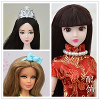 30 CM dress up doll 6 điểm búp bê tim Yi trang sức phụ kiện vòng cổ ngọc trai thái bracelet headband headband cua hang bup be