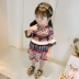 Nữ bé mùa hè ăn mặc 2018 cô gái mới công chúa nước ngoài ăn mặc 1 3 tuổi trẻ mùa hè váy thủy triều