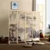 Vách ngăn chia phòng gỗ tre in hoa văn thư pháp kiểu Nhật Bản bình phong tre di động Màn hình / Cửa sổ