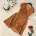 2018 mùa hè mới một mảnh xù v- cổ tie eo giảm béo bay tay áo dot in đầm váy công sở váy đầm
