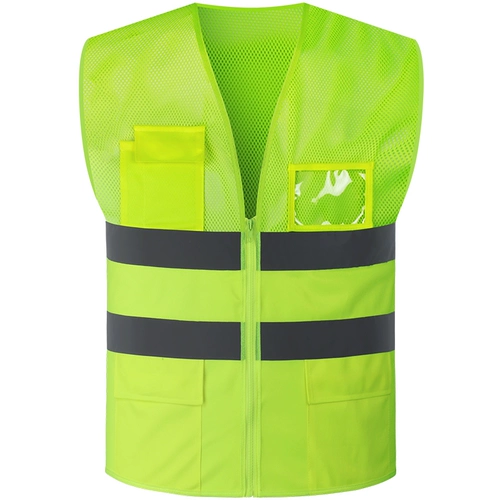 Дышащий светоотражающий флуоресцентный жилет, одежда, безопасный комбинезон, сделано на заказ