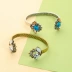 Vintage Bracelet Phụ nữ phong cách châu Âu và Mỹ cung cấp trang phục khí chất kim cương đá quý cũ lạnh vòng tay gió vòng tay nữ vàng 18k Vòng đeo tay Cuff
