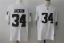 Quần áo bóng bầu dục Legend Elite Fan Phiên bản ngắn tay thêu Hip Hop Raiders Raider 34 # JACKSON