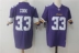 Quần áo bóng bầu dục huyền thoại người hâm mộ phiên bản kích thước lớn thêu tay áo ngắn hip hop Vikings Viking 33 # COOK găng tay bóng bầu dục bóng bầu dục