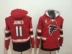 Áo hoodie Jersey dài tay thêu thêu mùa thu và mùa đông cỡ lớn hip hop thể thao Falcons Falcons2 # 11 # Quả bóng bầu dục bóng bầu dục