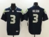 Quần áo bóng bầu dục Huyền thoại phiên bản quạt ngắn tay thêu kích thước lớn Thể thao Hip Hop Seahawks Seahawk 3 # WILSON - bóng bầu dục bóng ném rugby bóng bầu dục