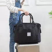 Túi du lịch nữ hành lý ngắn khoảng cách túi vải nam túi xách sinh viên Hàn Quốc túi thể dục nhẹ túi lên xe đẩy túi - Túi du lịch