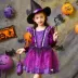 Trang phục Halloween trẻ em, trang phục phù thủy, váy phù thủy bé gái, trang phục cosplay kinh dị, trang phục ma cà rồng makeup halloween dễ thương Trang phục haloween