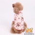Pet quần áo vest dâu chó nhỏ chó con chó con chó con gấu Teddy Xiong Bomei quần áo vest mùa thu và mùa đông - Quần áo & phụ kiện thú cưng